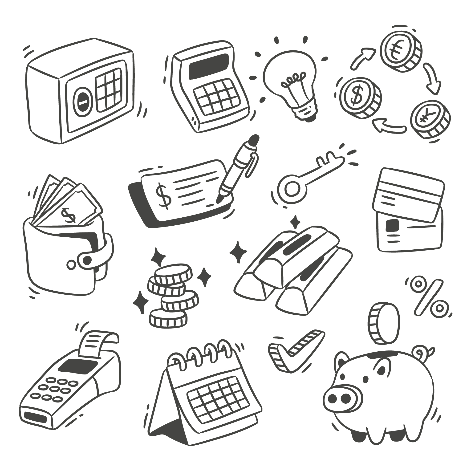 Landing page doodle illustration